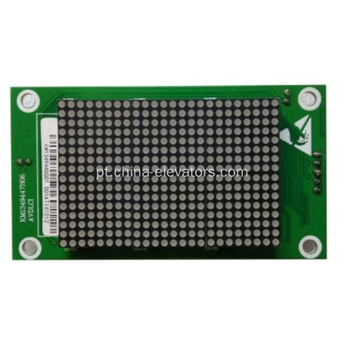 Placa de exibição de matriz de pontos de cor vermelha KM853320G01 para elevadores KONE